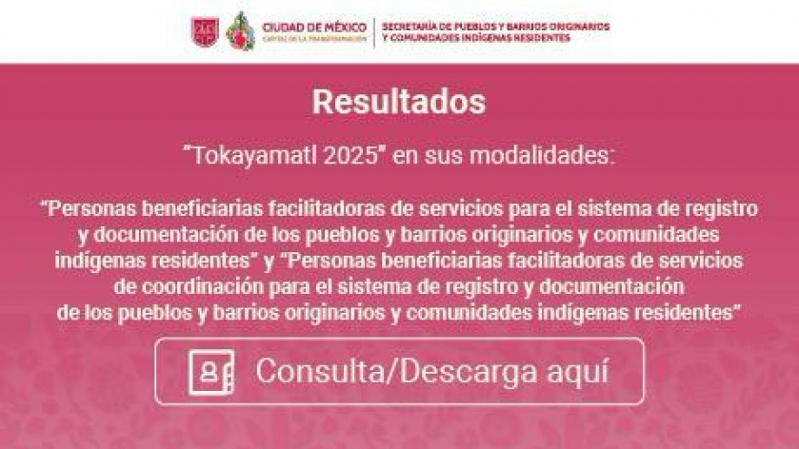 TOKAYAMATL: FACILITADORAS Y COORDINADORA DE SERVICIOS PARA EL SISTEMA DE REGISTRO DE LOS PBO Y CIR