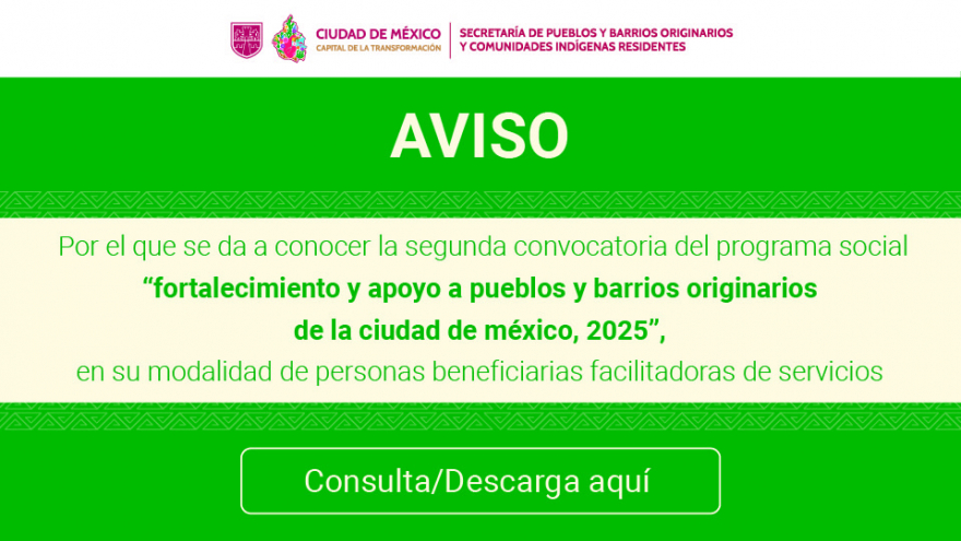 Segunda convocatoria FAPO, modalidad personas facilitadoras de servicios.